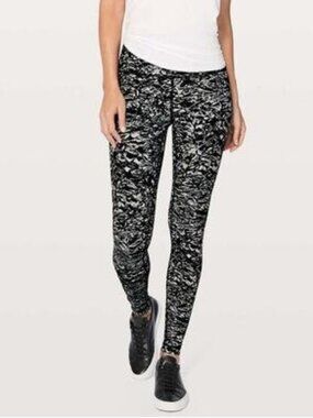 Lululemon Wunder Under Hi Rise Tight 28” In Liquid Platinum Alpine White Multi